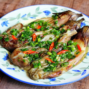 Cà tím nướng mỡ hành