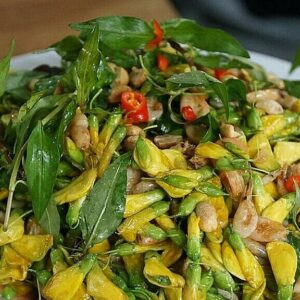 Tép mũi gỏi bông điên điển